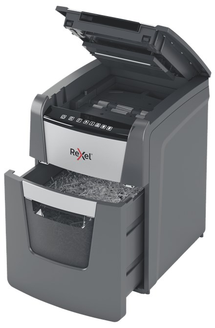 Rezač papira REXEL AutoFeed+ 90X (križno rezanje, 55 dB) crna, siva-4