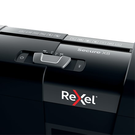Rezač papira REXEL Secure X8 (križno rezanje, 70 dB) crna-5