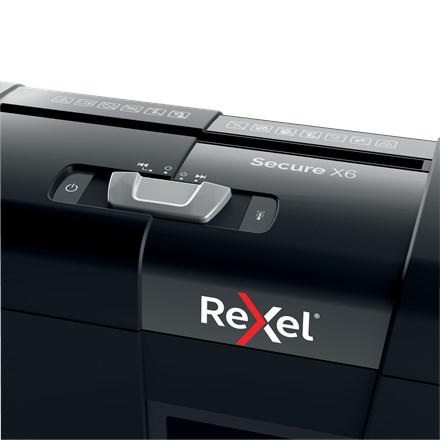Rezač papira REXEL Secure X6 (križno rezanje, 70 dB) crna-5