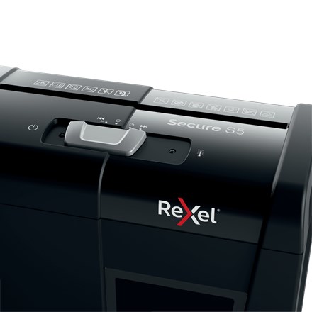 Uništavač papira REXEL Secure S5 (rezanje na trake, 70 dB) crni-5