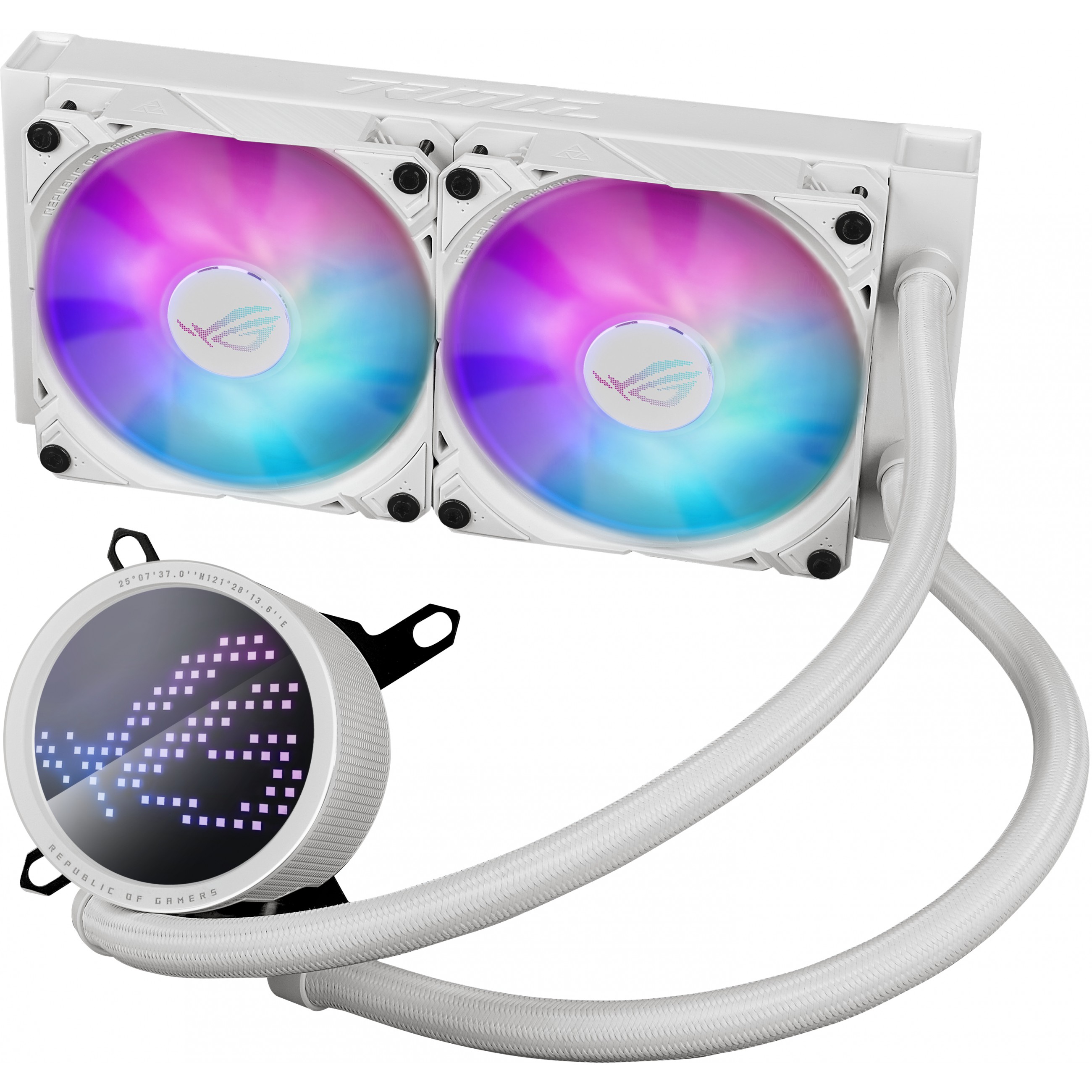 Set za vodeno hlađenje procesora ASUS ROG Ryuo III 240 ARGB White Edition (12 cm)-1
