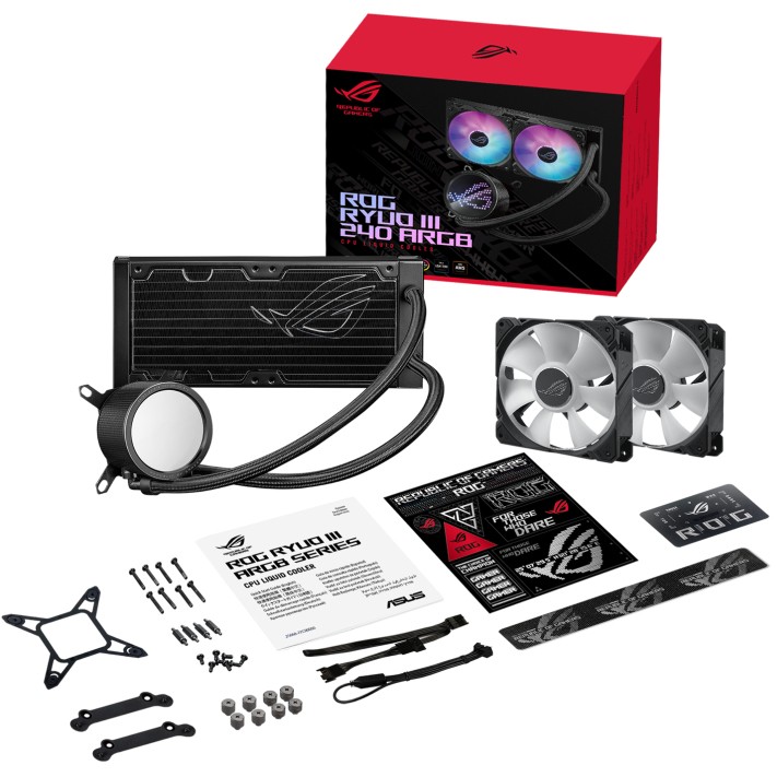 Vodeno hlađenje procesora ASUS ROG Ryuo III 240 ARGB (12 cm) (crno)-12