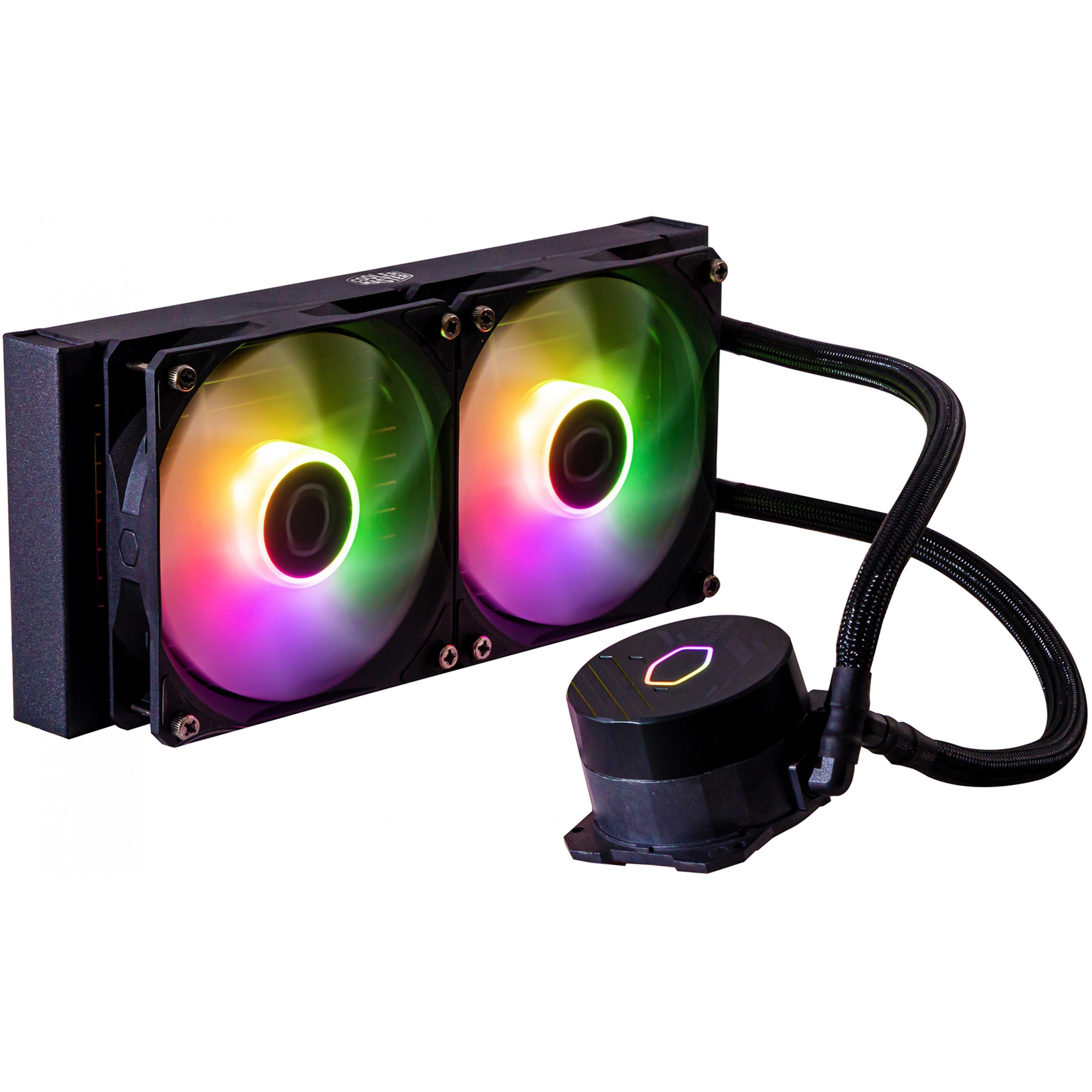 Tekuće hlađenje procesora COOLERMASTER MasterLiquid 240L Core ARGB (12 cm, crna)-0