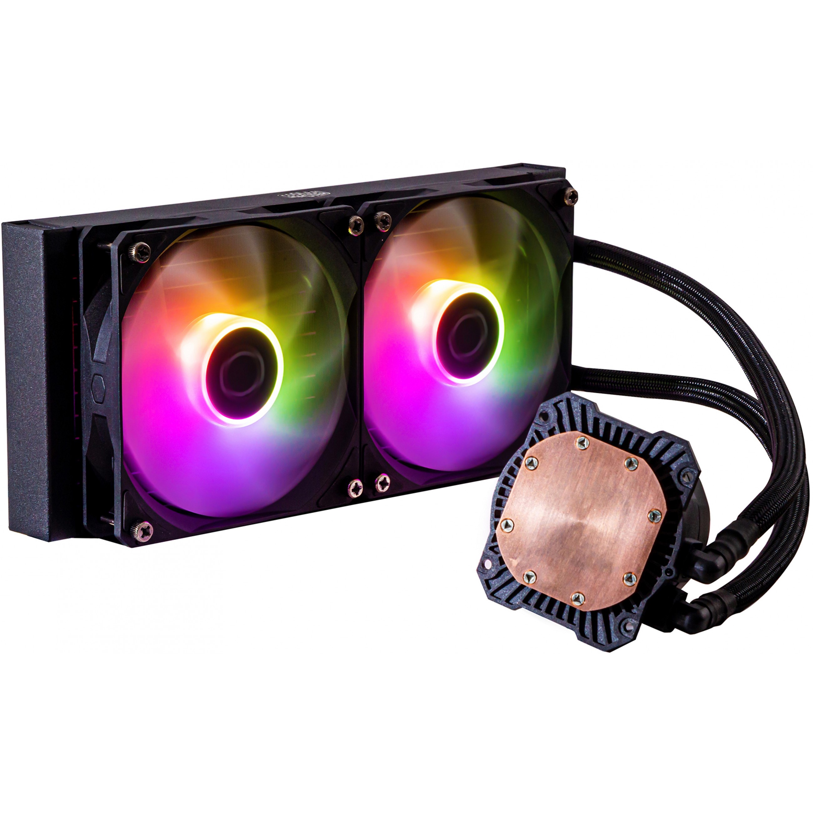 Tekuće hlađenje procesora COOLERMASTER MasterLiquid 240L Core ARGB (12 cm, crna)-1