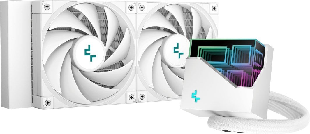 All-in-one tekući hladnjak DEEPCOOL LT520 WH (2 ventilatora, 12 cm, bijeli)