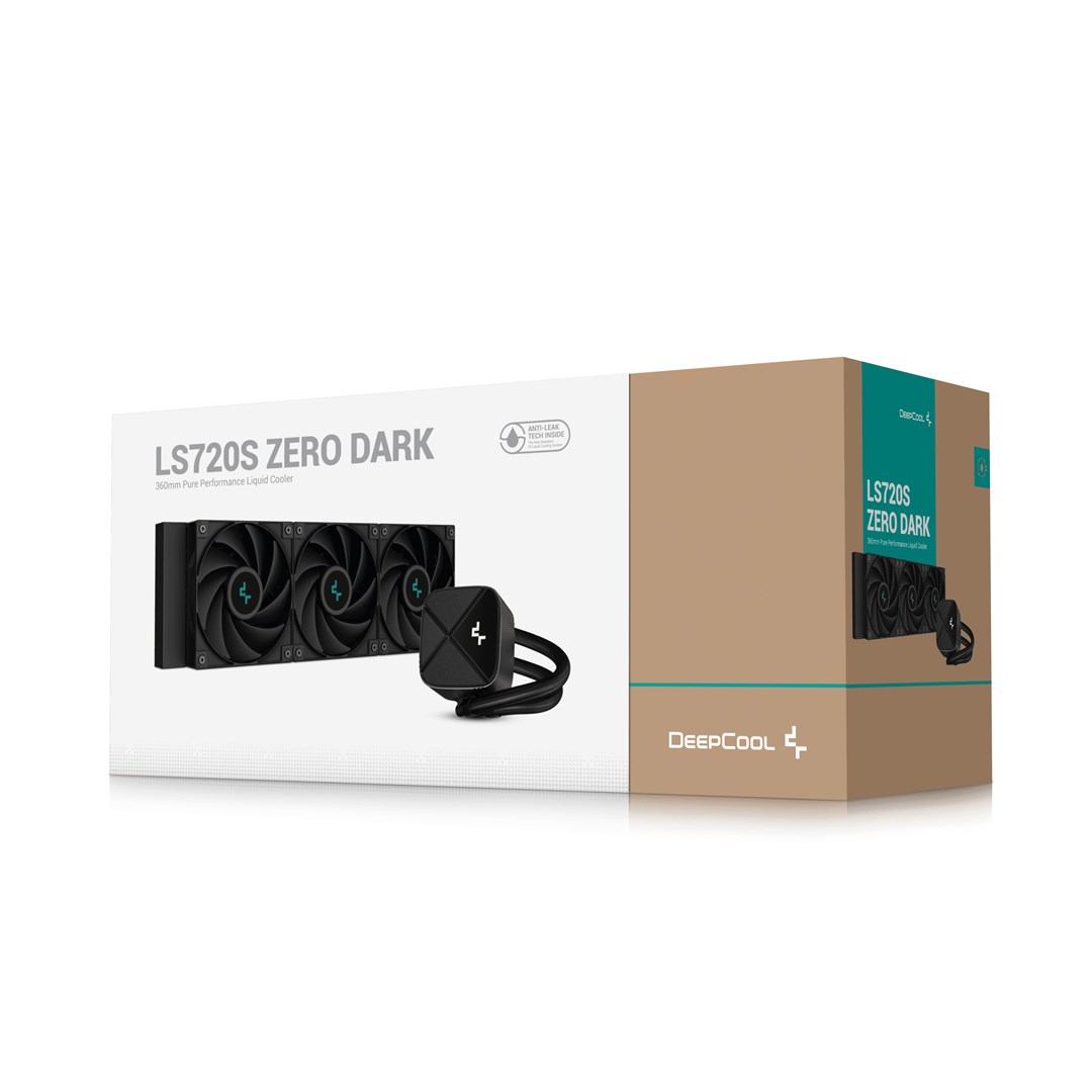 Tekući hladnjak za procesor DEEPCOOL LS720S Zero Dark (Crna, All-in-one, 12 cm, 1 komad)-5