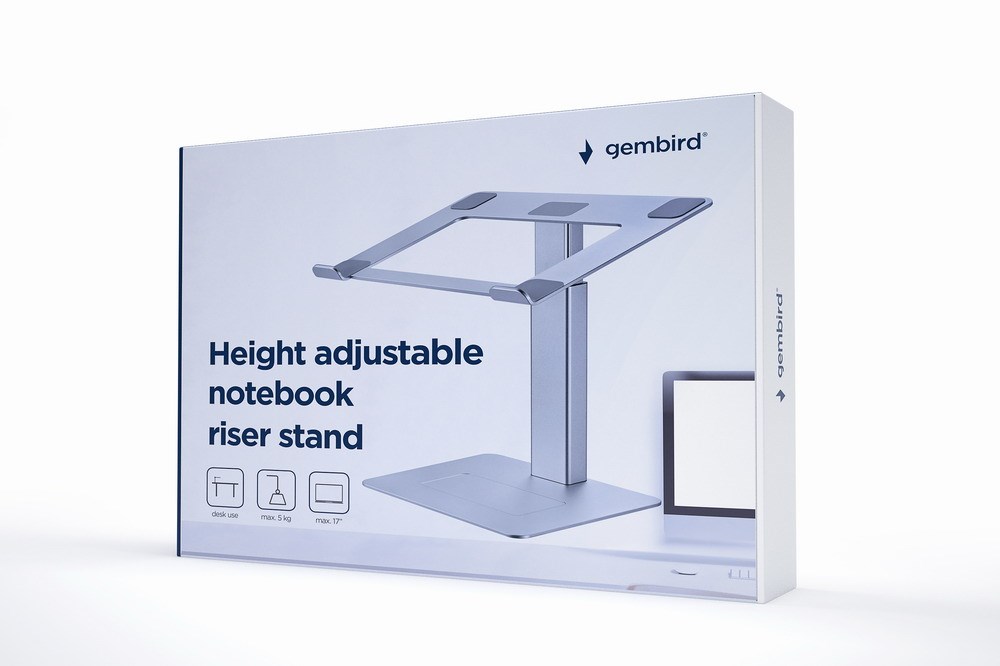 Stalak za laptop GEMBIRD NBS-D1-02 (podesiv po visini) srebrna-25