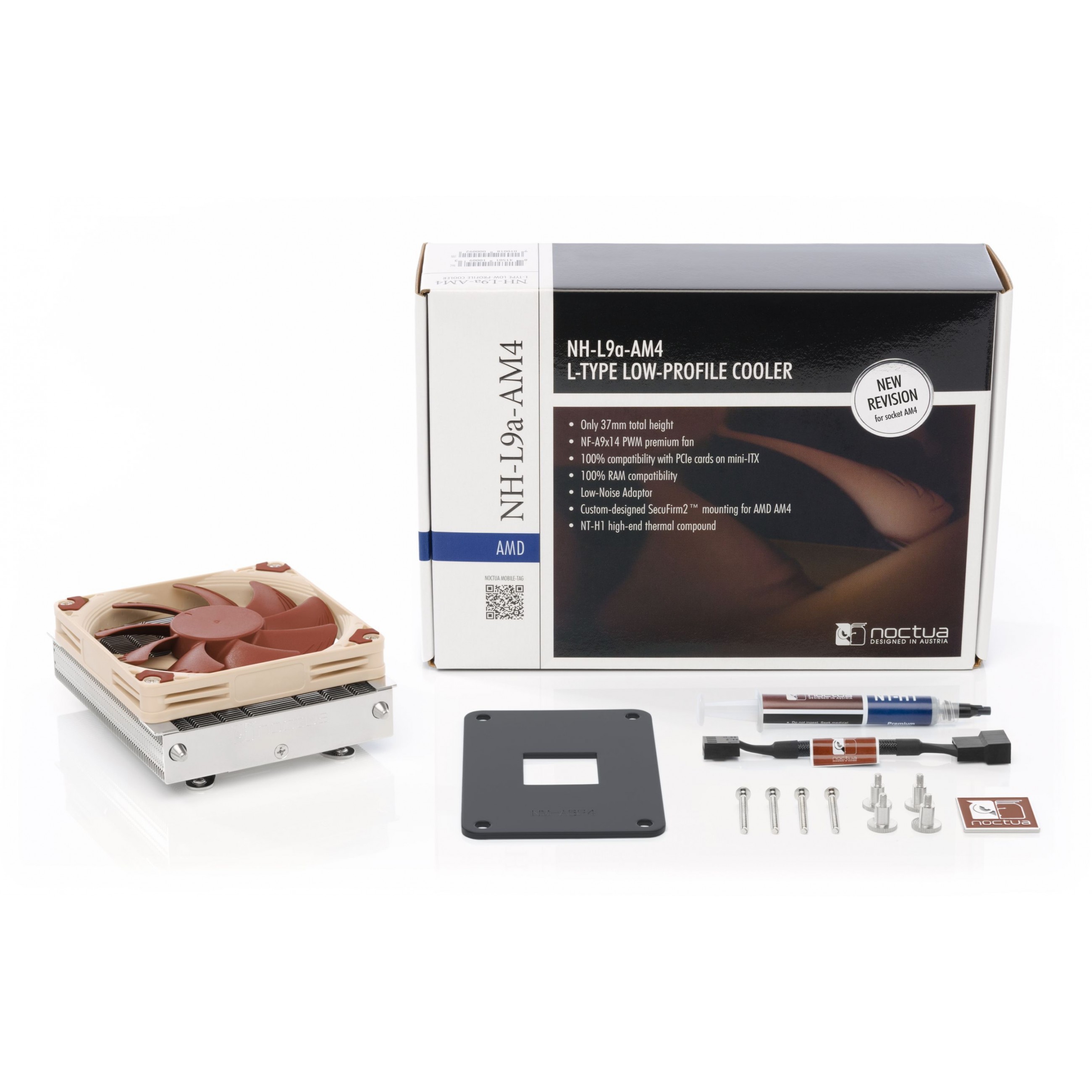 Hladnjak za procesor NOCTUA NH-L9a-AM4 (9.2 cm, Bež, Nikl)-3
