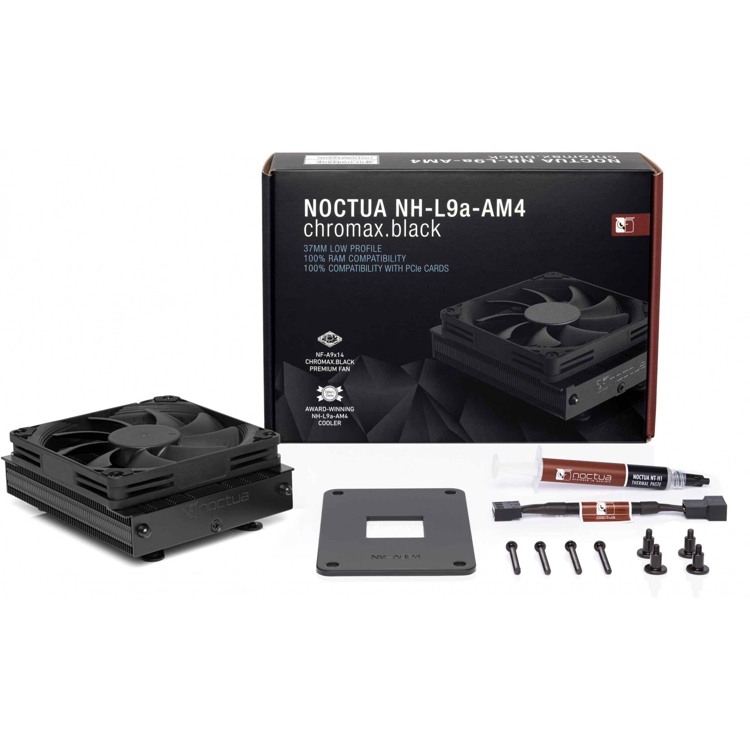 Hlađenje za procesor Noctua NH-L9a-AM4 chromax.crna (9.2 cm crni)-3