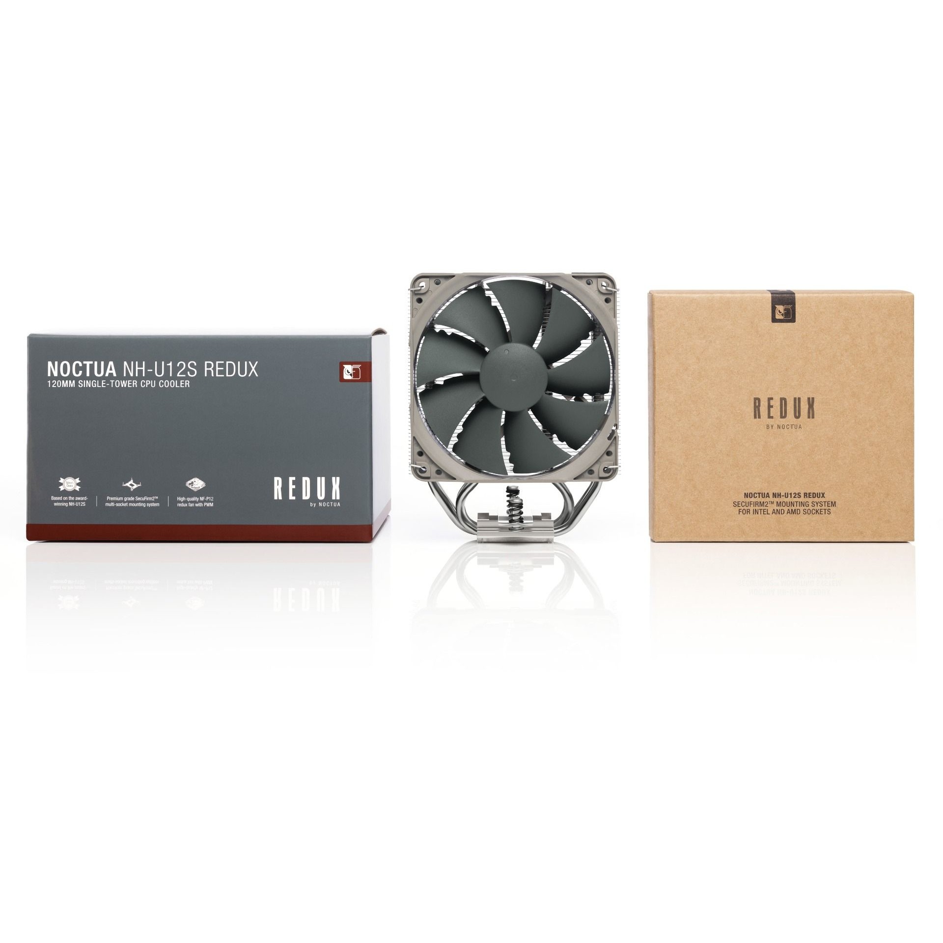 Hlađenje za procesor Noctua NH-U12S redux (12 cm sivi-nehrđajući čelik)-2
