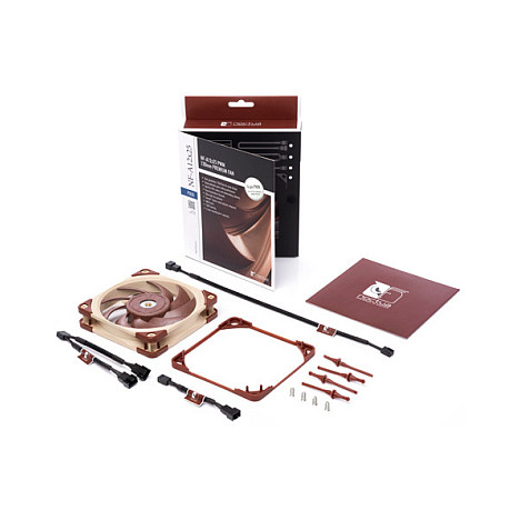 Ventilator za kućište računala Noctua NF A12x25 PWM (12 cm, bež-crveni)-4