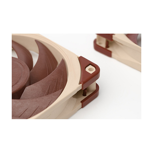 Ventilator za kućište računala Noctua NF A12x25 PWM (12 cm, bež-crveni)-5