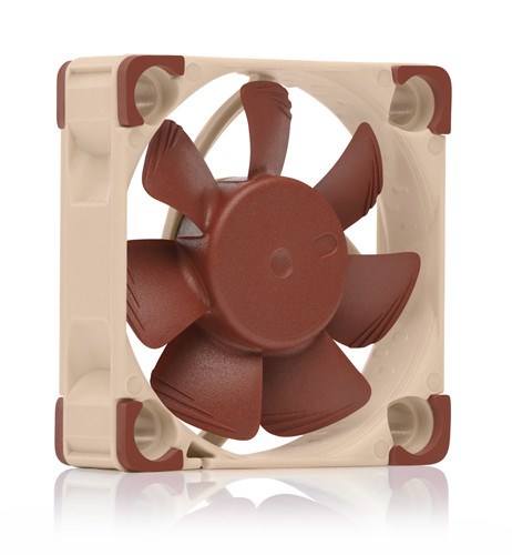 Ventilator za kućište računala Noctua NF A4x10 PWM (4 cm, bež-crveni)-1