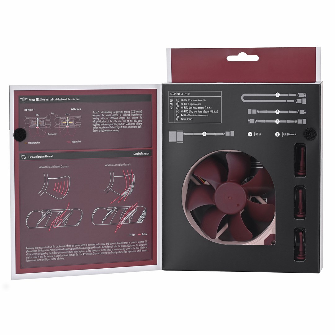 Ventilator za hlađenja računala NOCTUA NF-A9 FLX (9.2 cm) smeđi-4