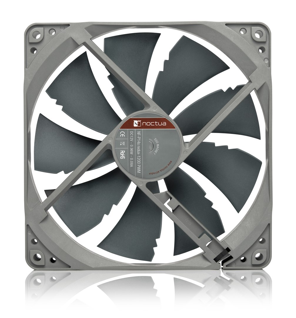 Ventilator za kućište računala Noctua NF-P14S REDUX-1200 PWM (14 cm sivi)-2