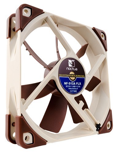 Ventilator za računalno kućište NOCTUA NF-S12A FLX (12 cm, Bež, Smeđa)-1