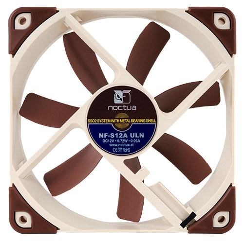 Ventilator za računalno kućište NOCTUA NF-S12A ULN (12 cm, bež, smeđa)-3