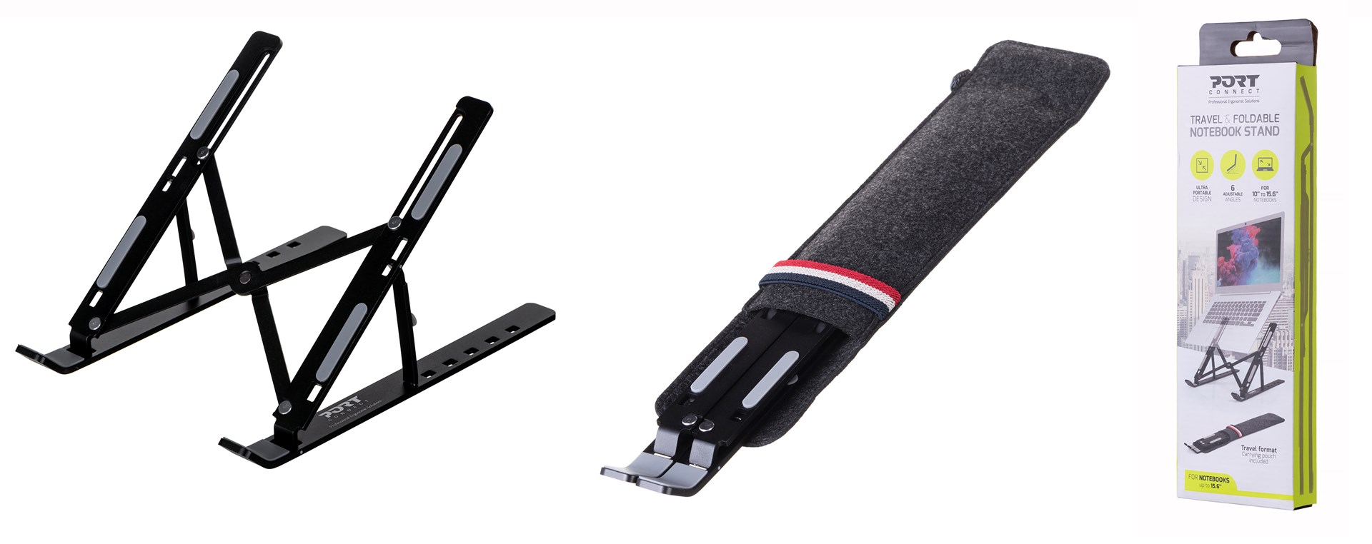 Stalak za laptop PORT DESIGNS 901107 39.6 cm (15.6") crna
