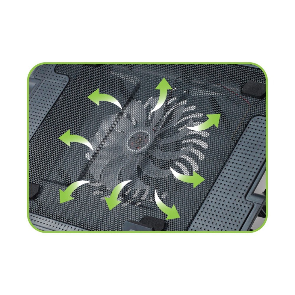 Notebook stand and cooling pad TECHLY for Notebook up to 17.3"-8