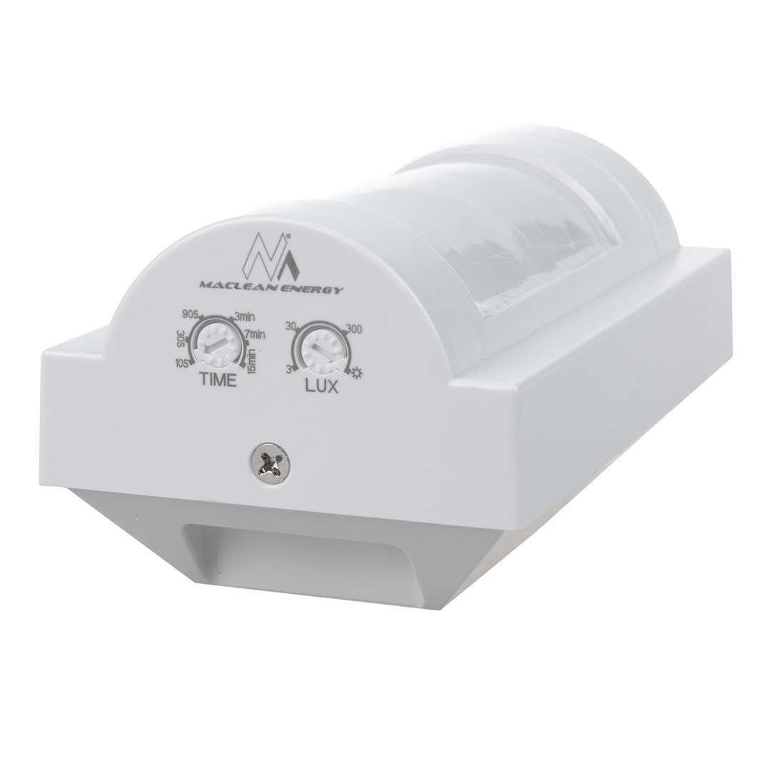 Maclean MCE385 PIR Motion Detector Range up to 12m Indoor Outdoor Dusk to Dawn Sensor 1200W IP65 White-5