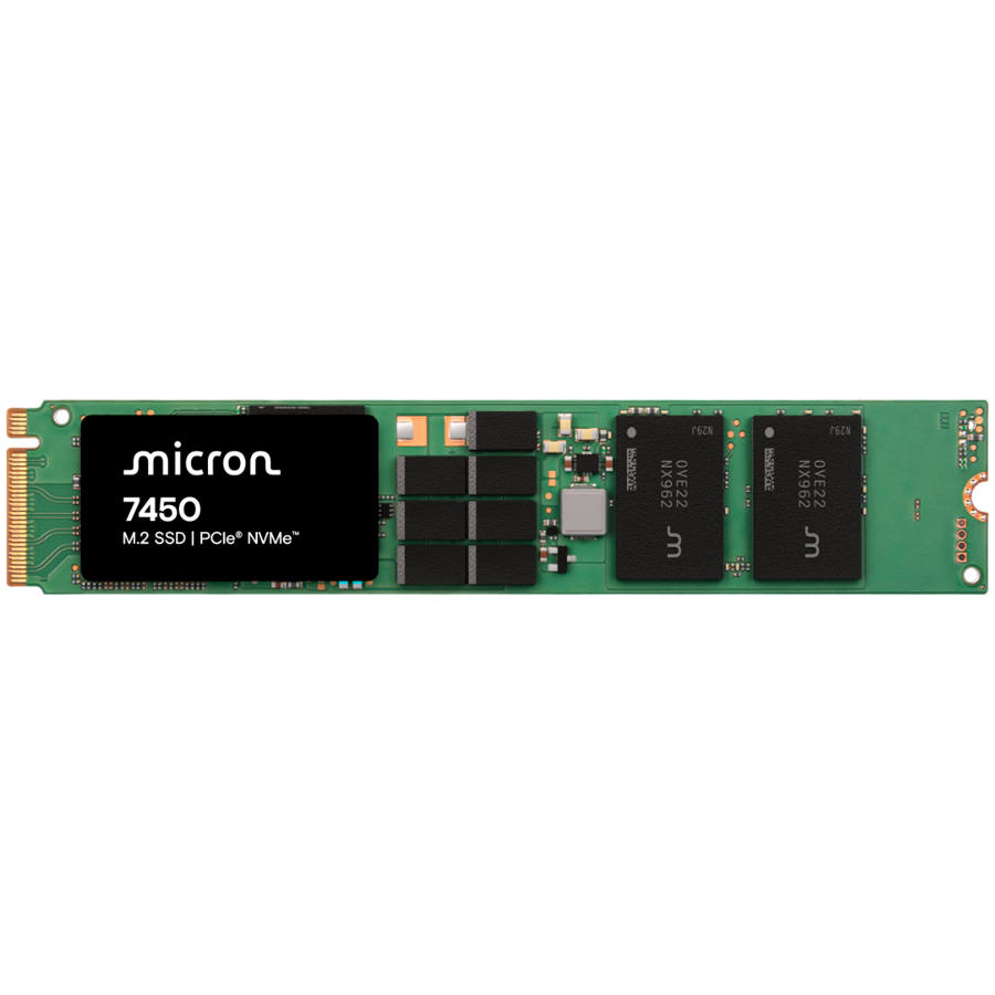 SSD MICRON 7450 PRO (3.84TB, M.2 22x110, NVMe PCI 4.0, MTFDKBG3T8TFR-1BC1ZABYYR, DWPD 1)-0
