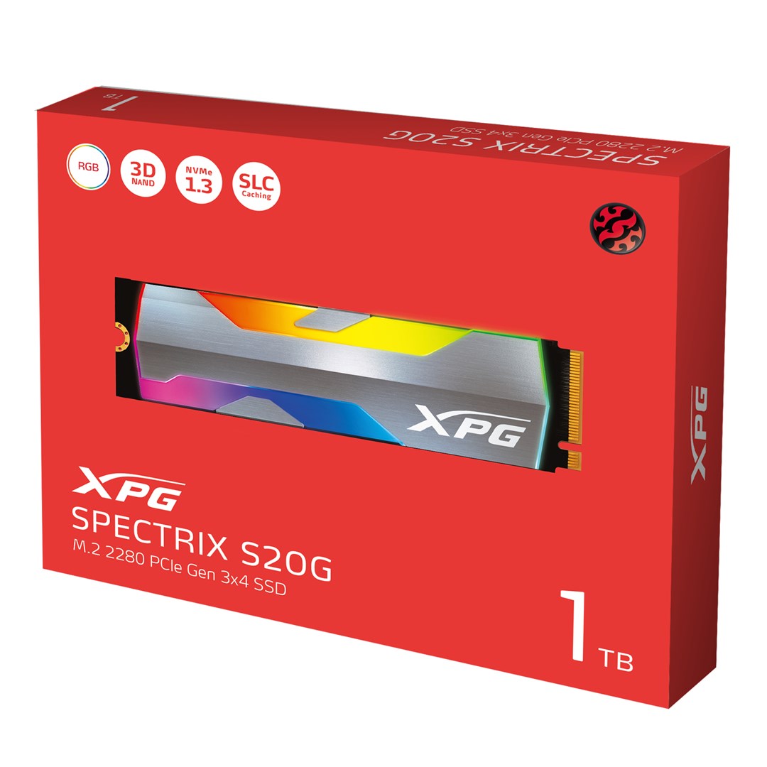 SSD XPG SPECTRIX S20G (500 GB, M.2, PCI Express 3.0, 3D NAND, NVMe)-6