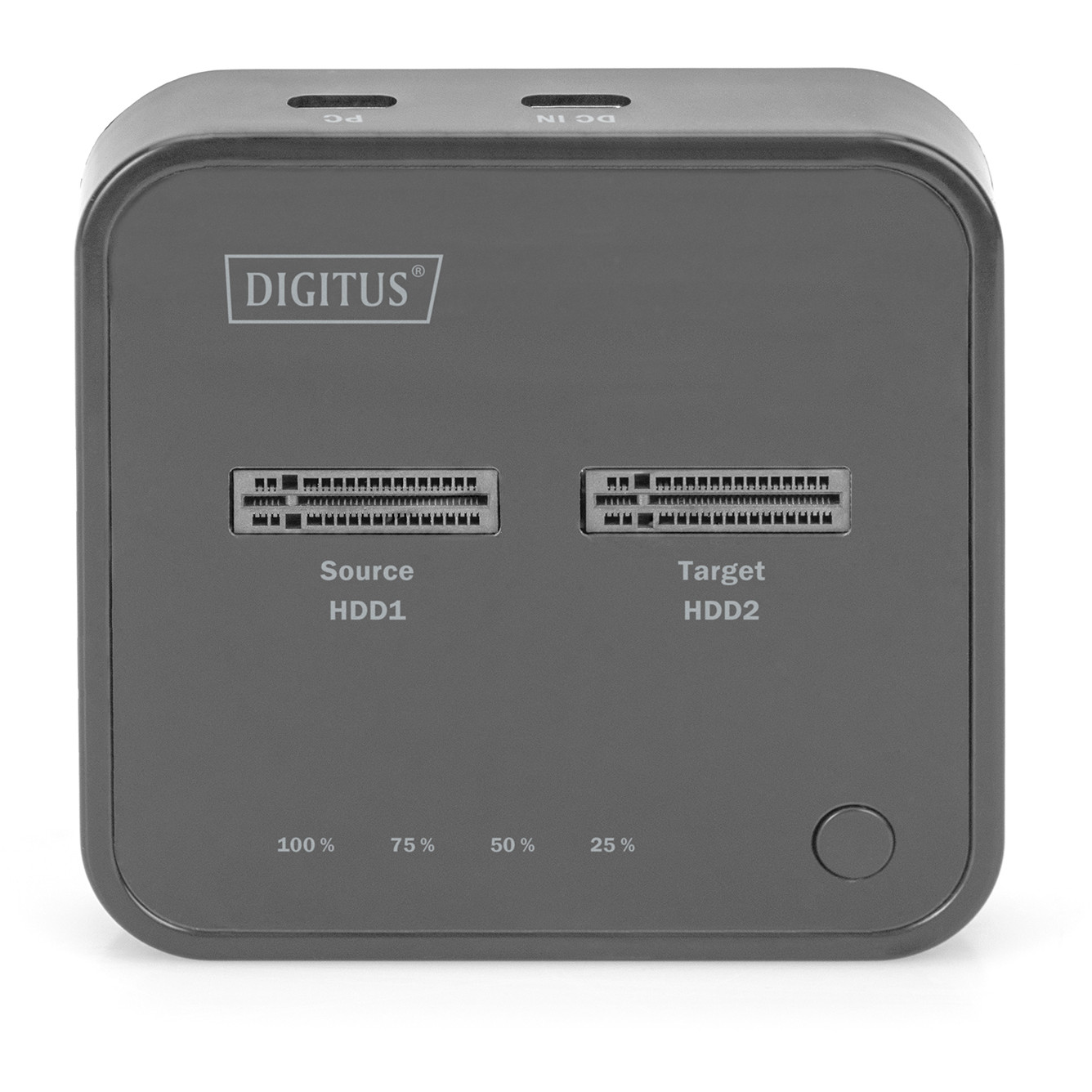 Docking stanica DIGITUS Dual M.2 NVMe SSD s funkcijom offline kloniranja, USB-C-4