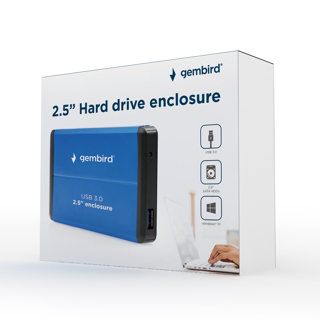 Kućište za disk GEMBIRD EE2-U3S-2-B (2.5" USB 3.0 HDD, plavo)-2