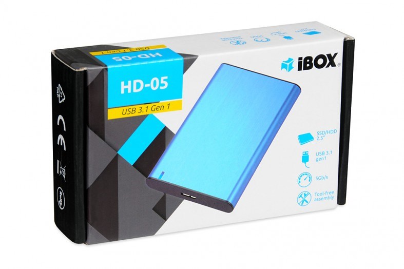Kućište za HDD/SSD iBox HD-05 Plavo 2.5"-1