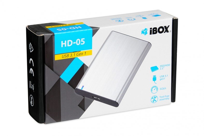 Kućište za tvrdi disk/SSD iBox HD-05 (2.5") sivo-7