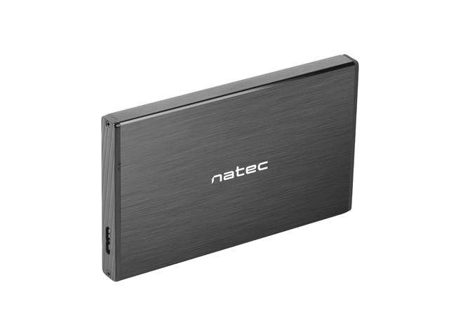Kućište za HDD/SSD NATEC Rhino Go (2,5", SATA, USB 3.0, aluminij crni)