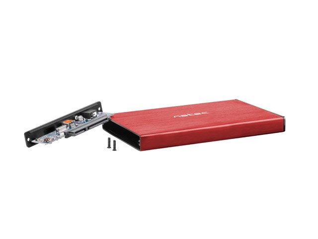 Kućište za HDD Natec Rhino GO (USB 3.0, 2.5", crveno)-3