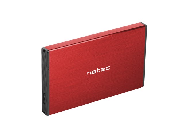 Kućište za HDD Natec Rhino GO (USB 3.0, 2.5", crveno)