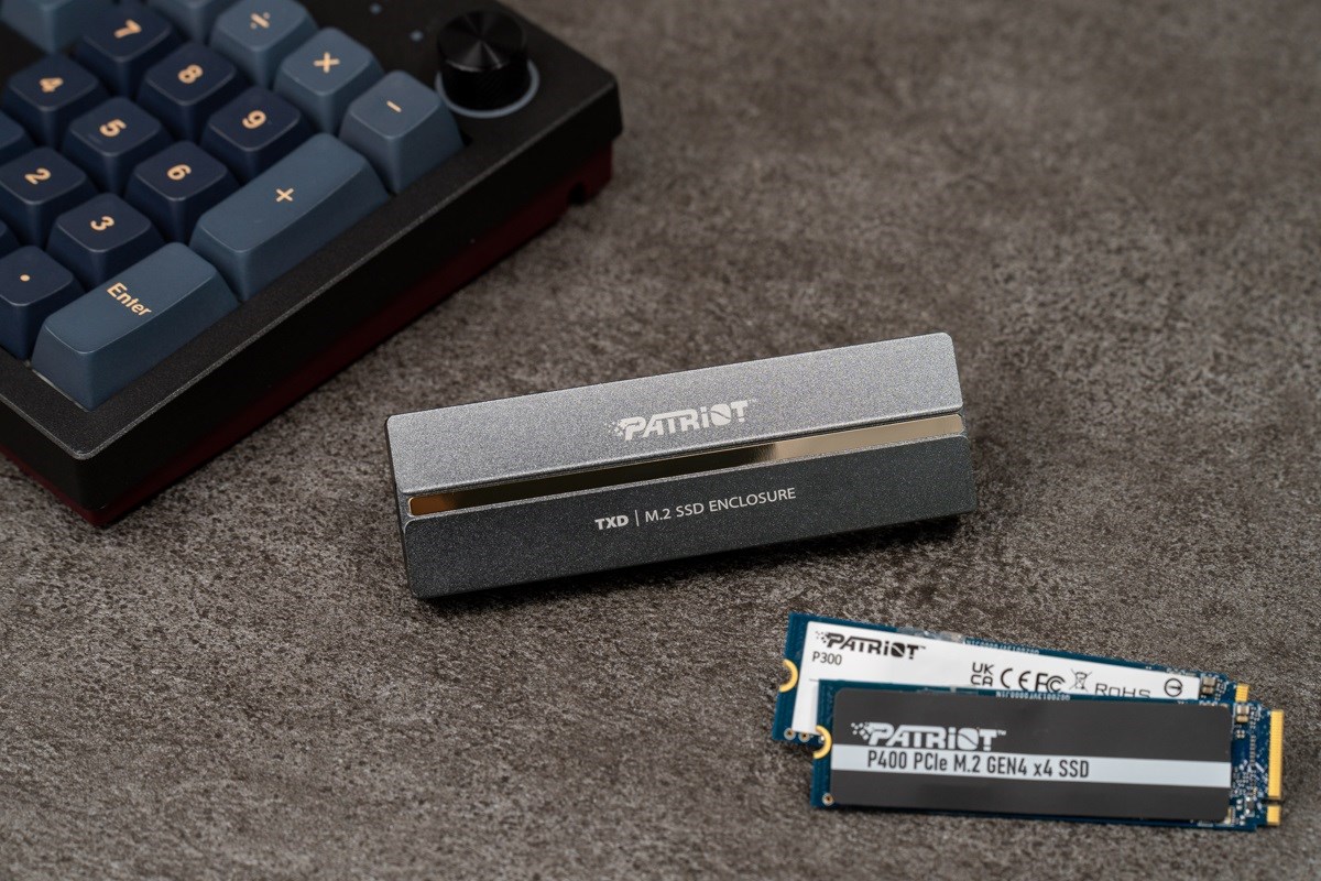 Patriot TXD obudowa USB3.2 do SSD M.2 NVMe 1.3, do 8TB - Aluminium-1