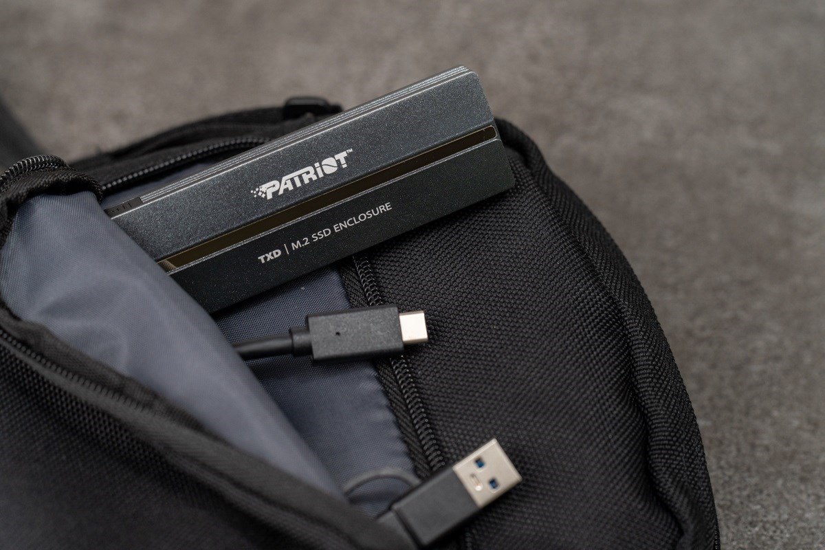 Patriot TXD obudowa USB3.2 do SSD M.2 NVMe 1.3, do 8TB - Aluminium-9