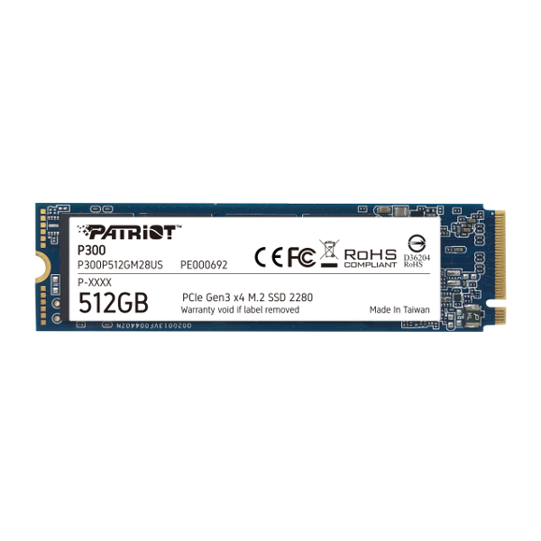 SSD Patriot P300 M.2 (512 GB, PCI-EX4, NVME)-0