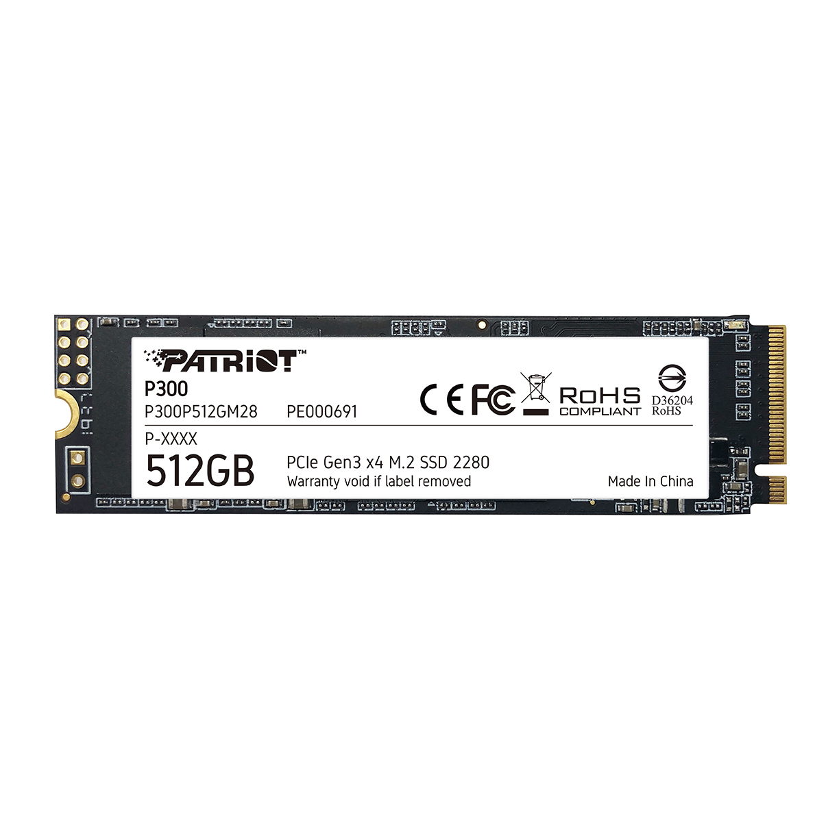 SSD Patriot P300 M.2 (512 GB, PCI-EX4, NVME)-1