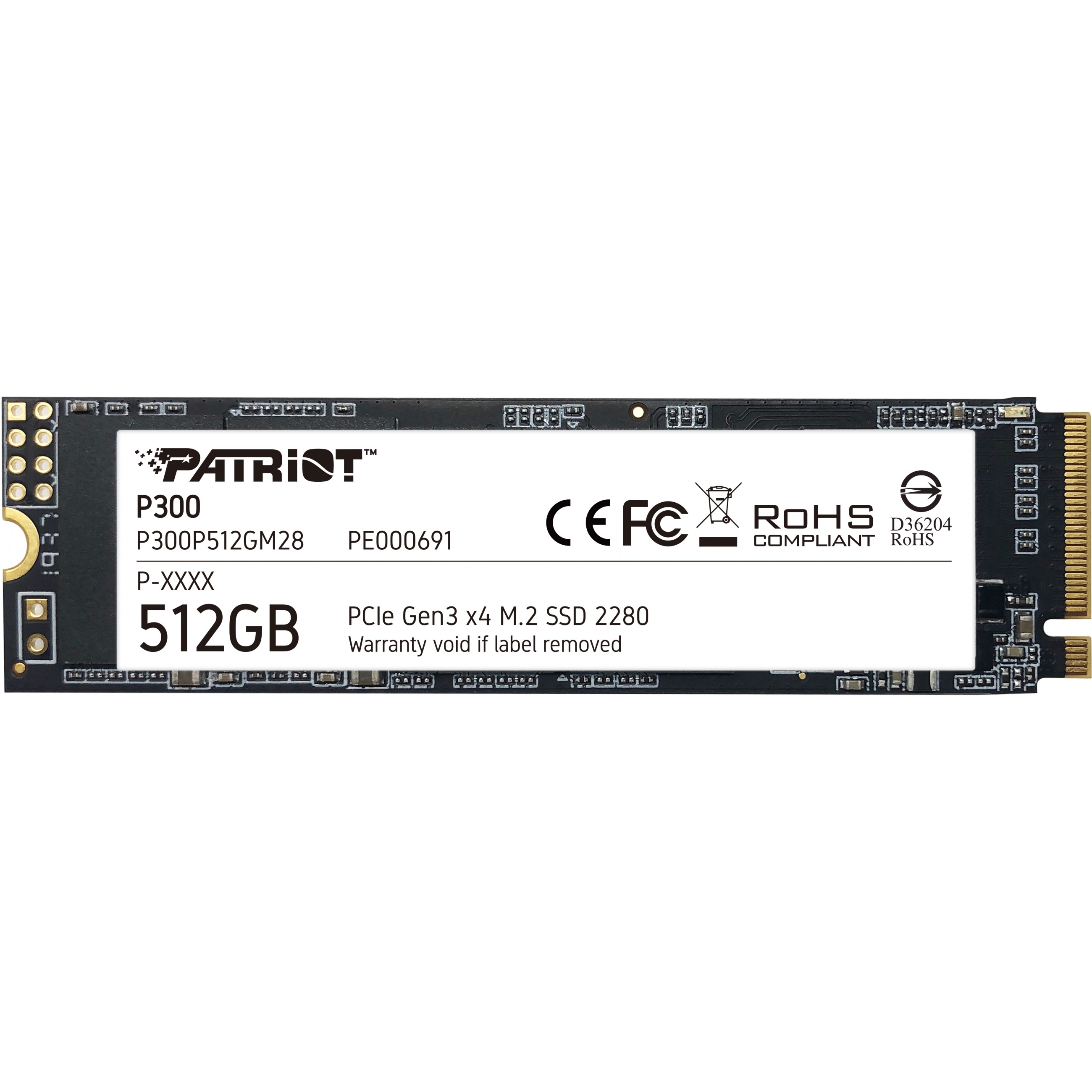 SSD Patriot P300 M.2 (512 GB, PCI-EX4, NVME)-5