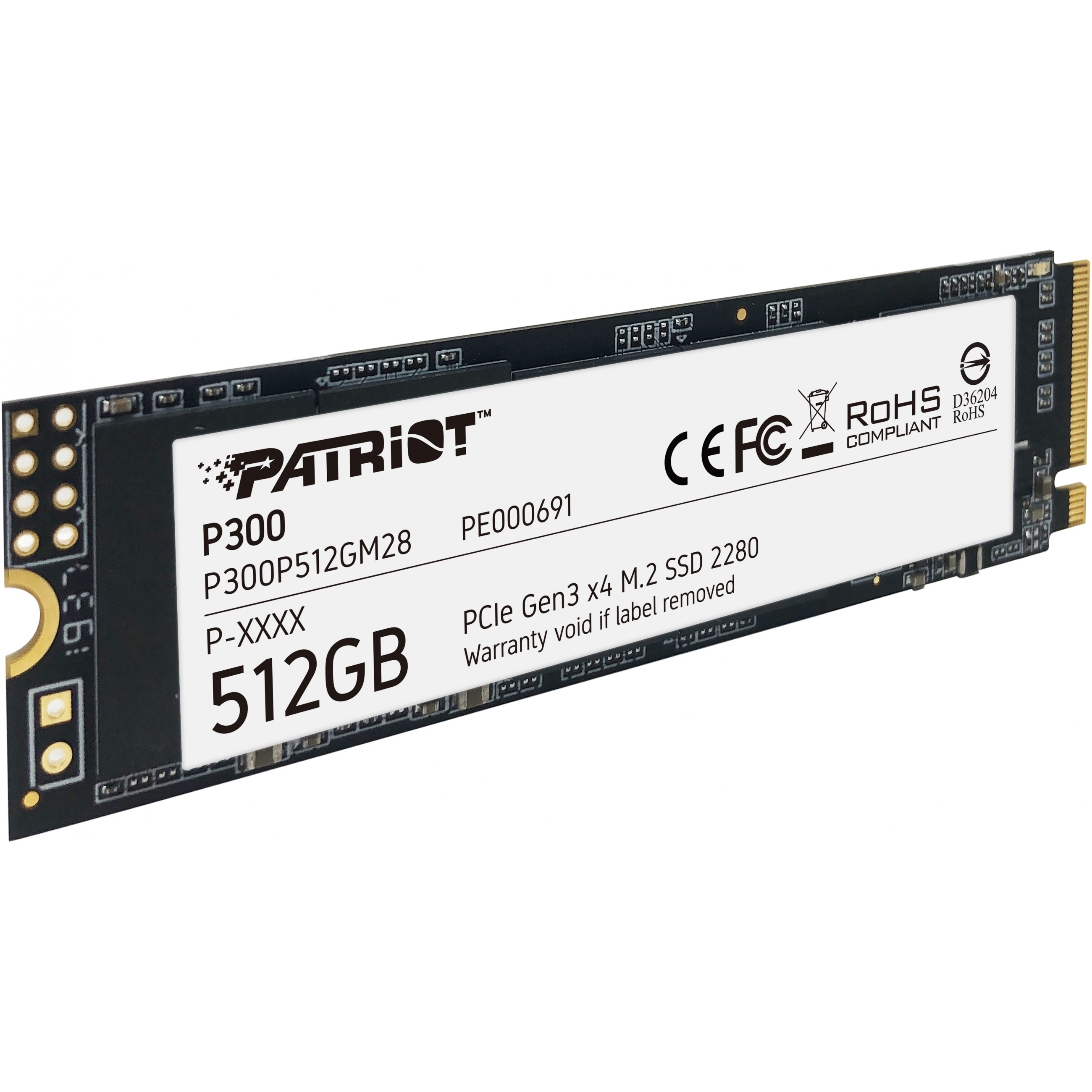 SSD Patriot P300 M.2 (512 GB, PCI-EX4, NVME)-9