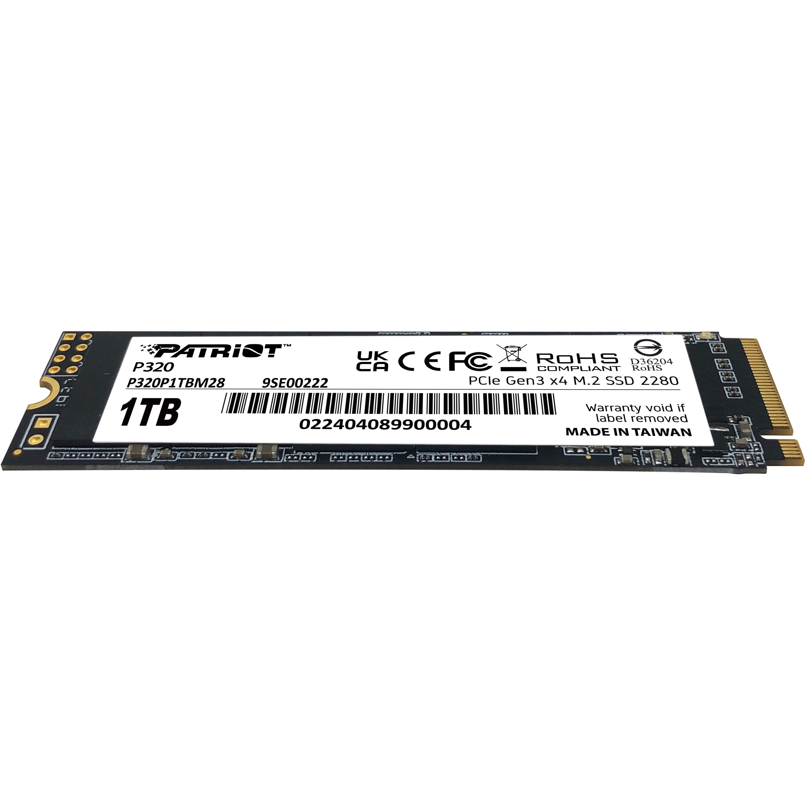 SSD Patriot Viper P320 M.2 PCI-Ex4 NVMe 1TB 3GB/s-5