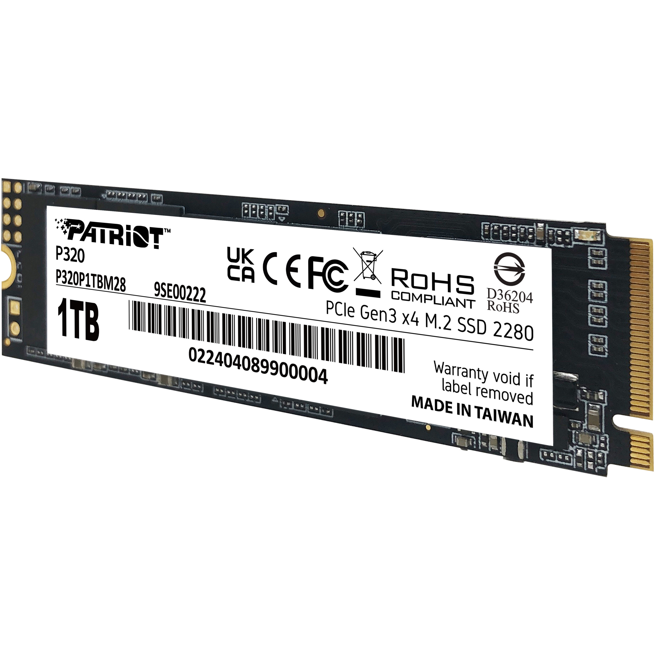 SSD Patriot Viper P320 M.2 PCI-Ex4 NVMe 1TB 3GB/s-7