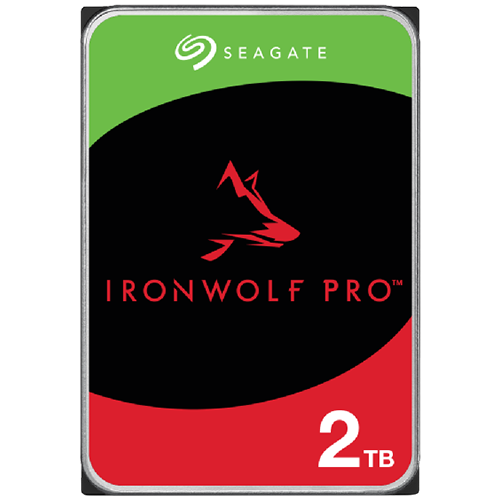 HDD SEAGATE Ironwolf pro NAS (kapacitet 2 TB, brzina okretaja 7200 rpm, form factor 3.5", instalirana cache memorija 256 MB)