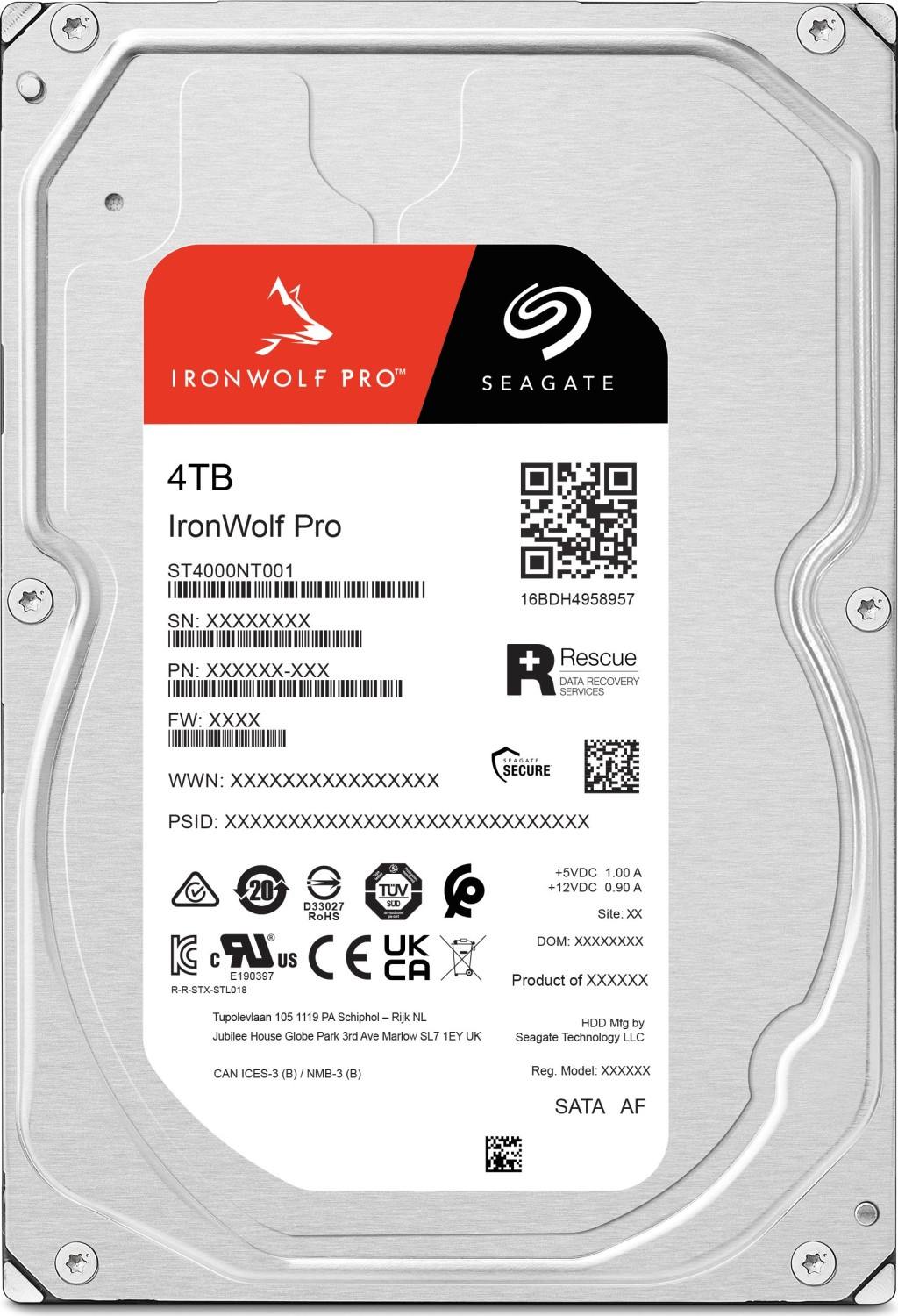 Seagate IronWolf Pro ST4000NT001 internal hard drive 3.5" 4 TB-4