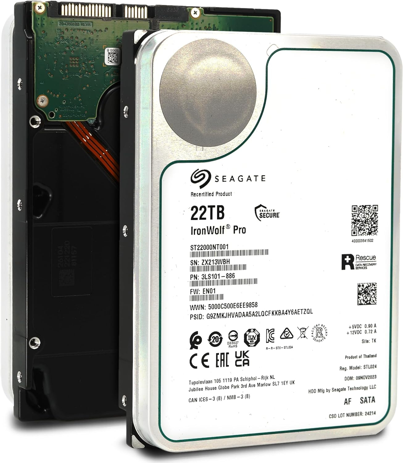 Seagate IronWolf Pro ST22000NT001 internal hard drive 3.5" 22 TB Serial ATA III-4