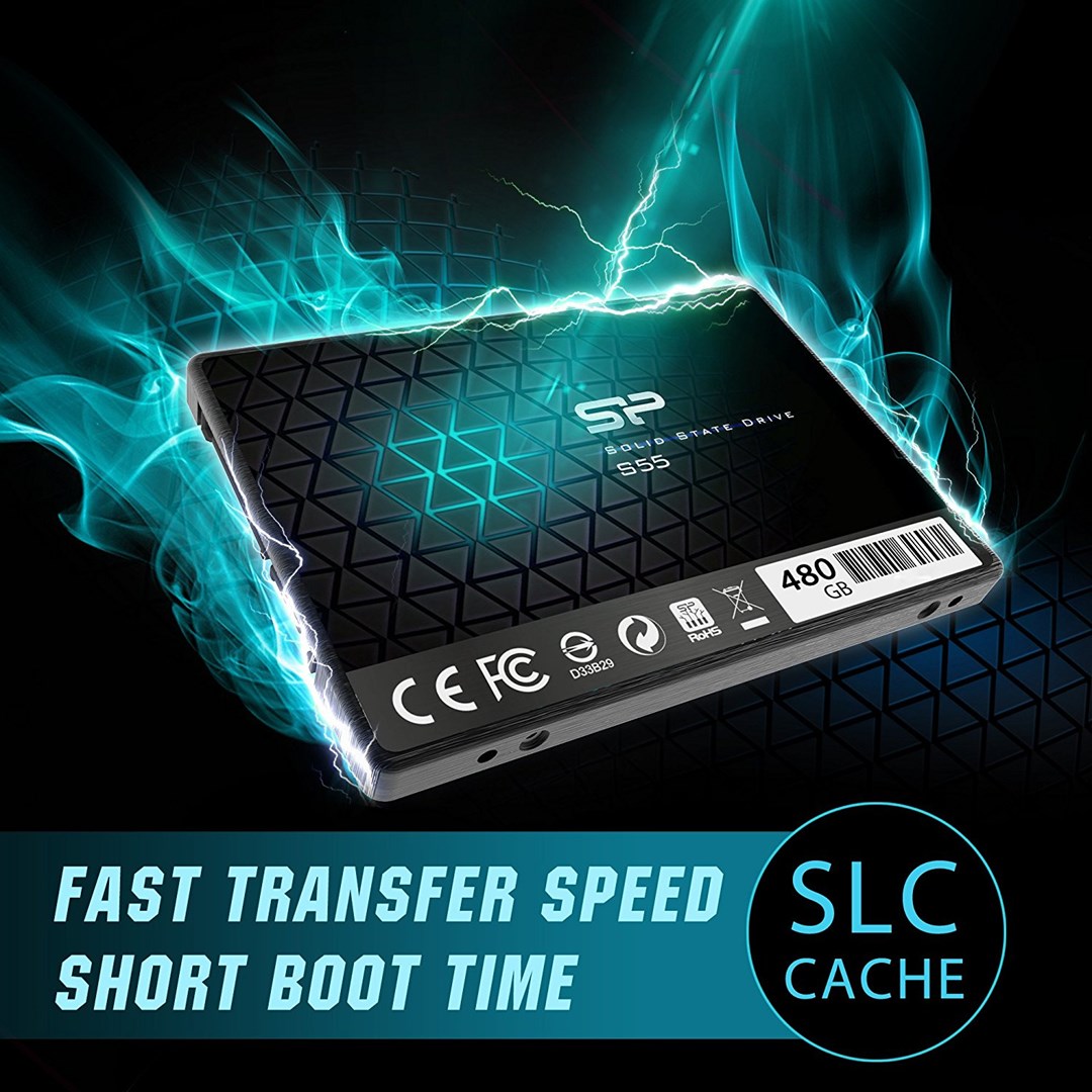 Memorija SILICON POWER Slim S55 TLC 2,5" 480 GB Serial ATA III-2