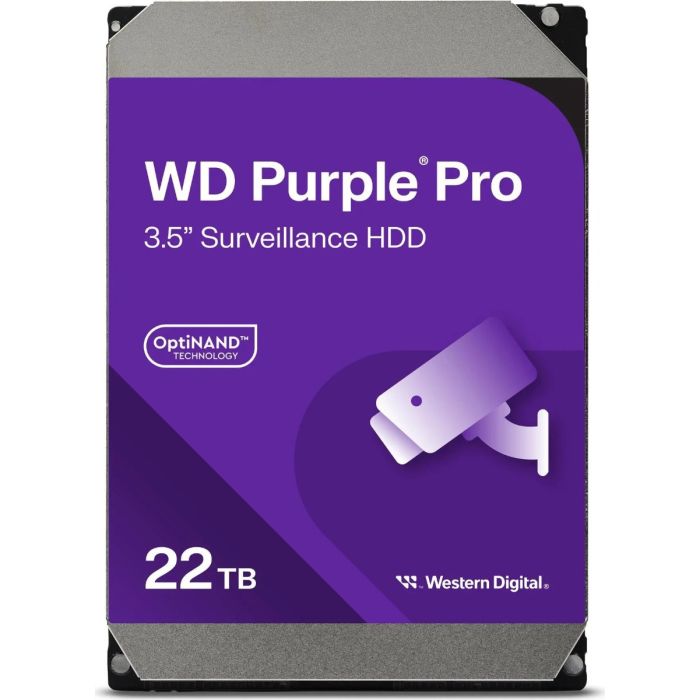 HDD Video Surveillance WD Purple Pro 22TB CMR (3.5, 512MB, 7200 RPM, SATA 6Gbps, 550TB/year)-5