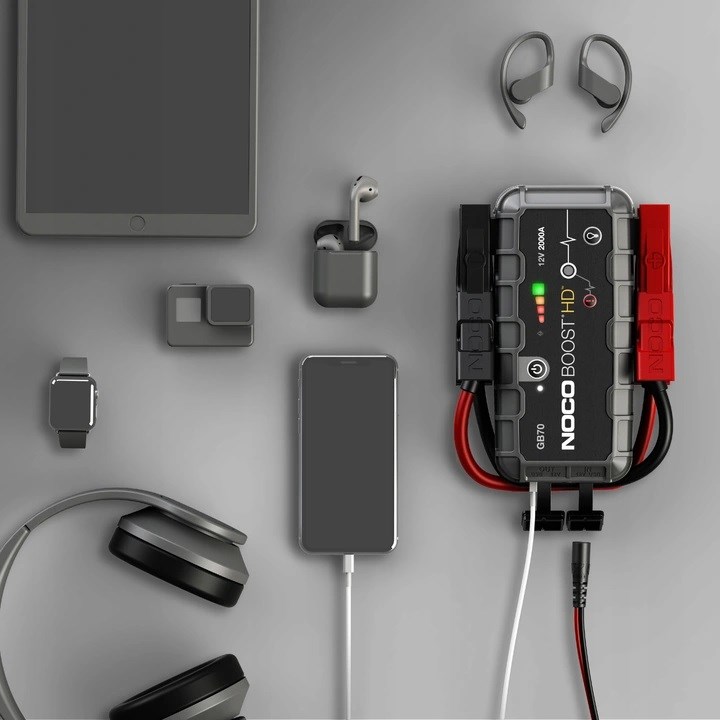 Starter za akumulator NOCO Boost HD GB70 (12 V, 2000 A, 55 Wh, Powerbank, LED)-0