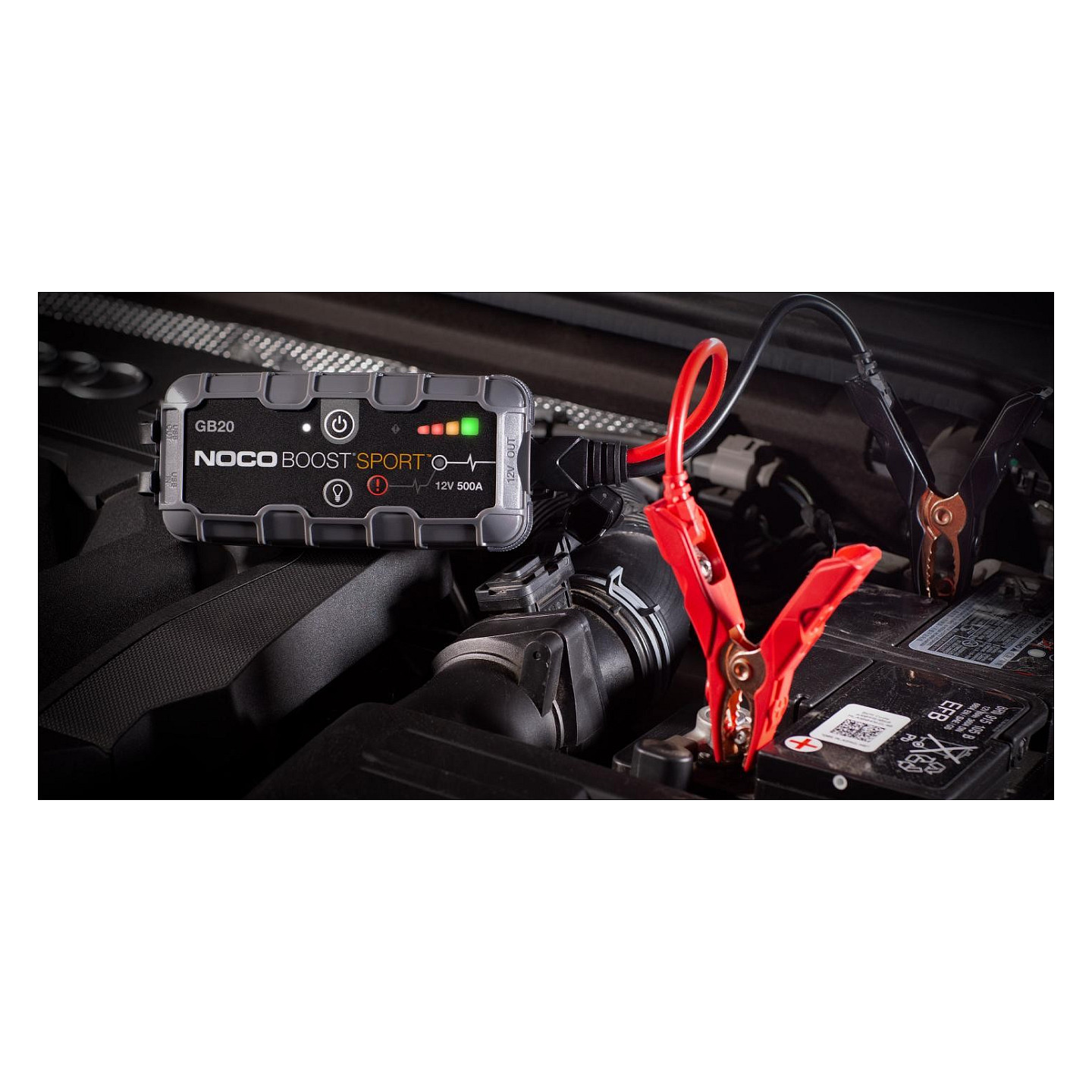 Prijenosni starter NOCO Boost Sport GB20 (500A, 12V, do 4.0L benzin, USB 2.1A, LED 100lm)-3