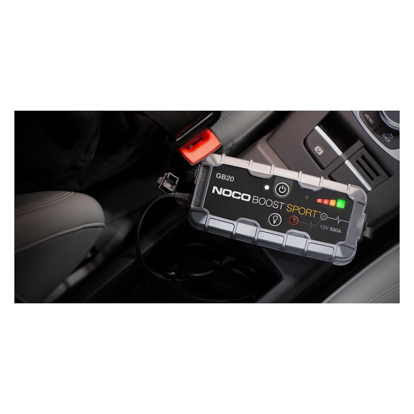 Prijenosni starter NOCO Boost Sport GB20 (500A, 12V, do 4.0L benzin, USB 2.1A, LED 100lm)-5