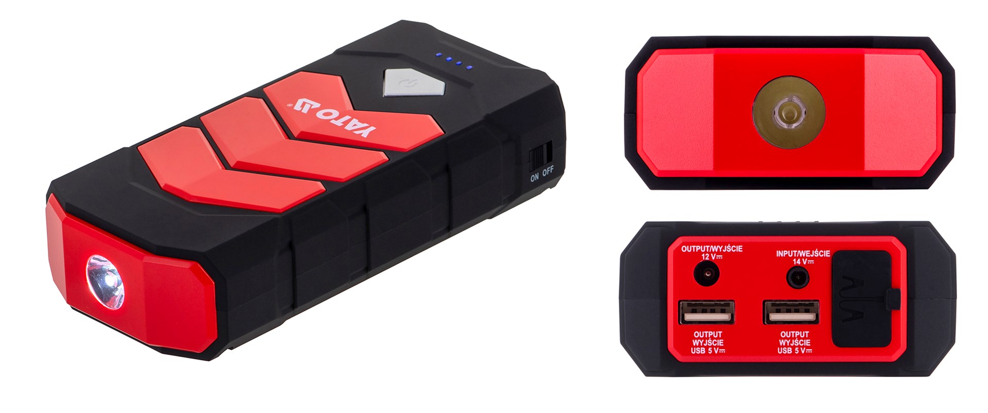 Powerbank i starter YATO YT-83081 (9000 mAh, 200A/400A, 2x USB, LED svjetiljka)-16
